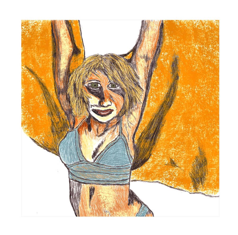 Girl With Yellow Curtain